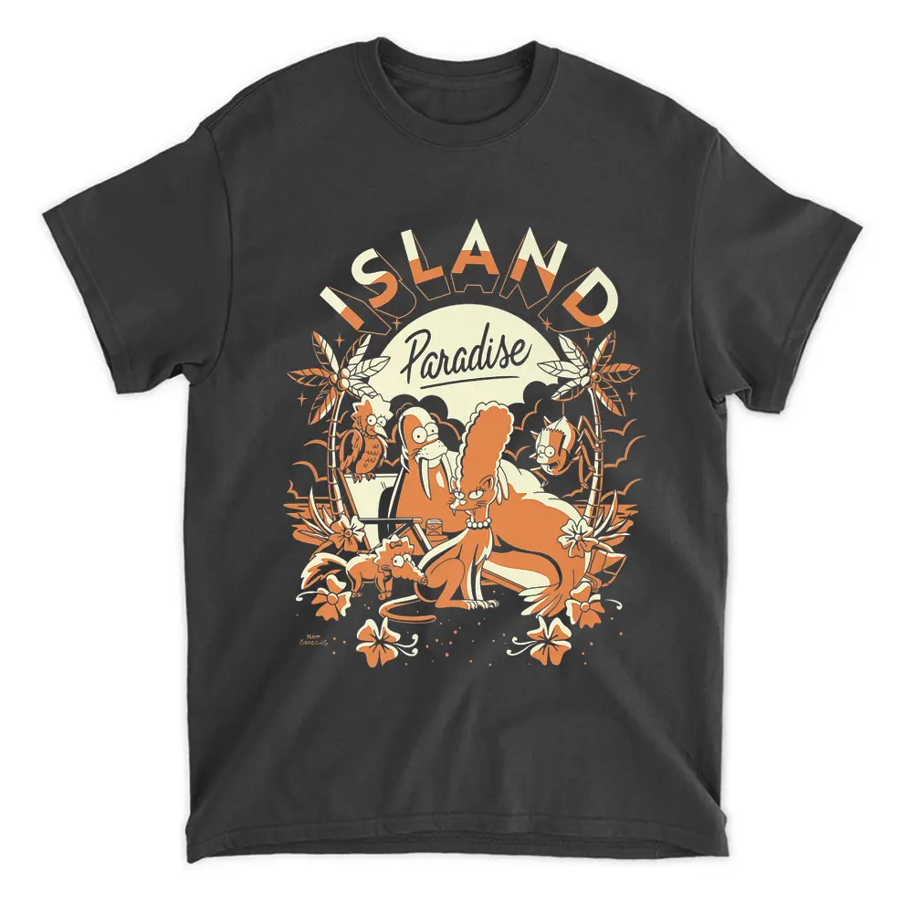 The Simpsons Treehouse Of Horror Island Paradise Group Alt T-Shirt