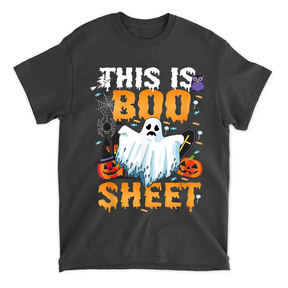 This Is Boo Sheet Tshirt Ghost Funny Halloween Costume 2021 T-Shirt