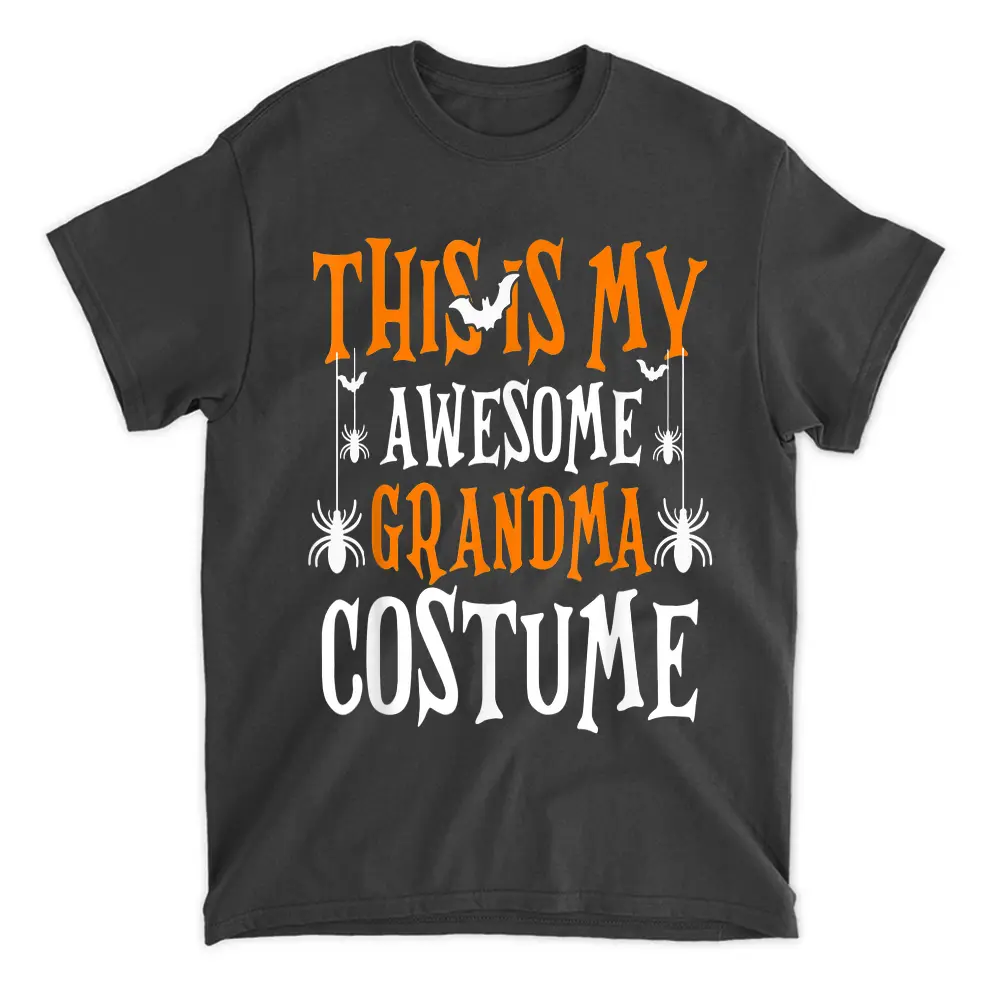 This Is My Awesome Grandma Costume Shirt Funny Halloween T-Shirt