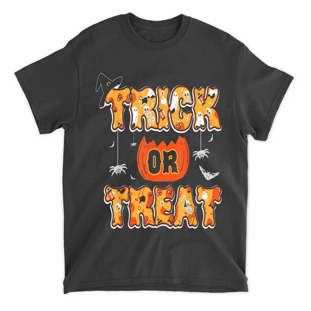 Trick Or Treat Funny Pattern Halloween Costume T-Shirt