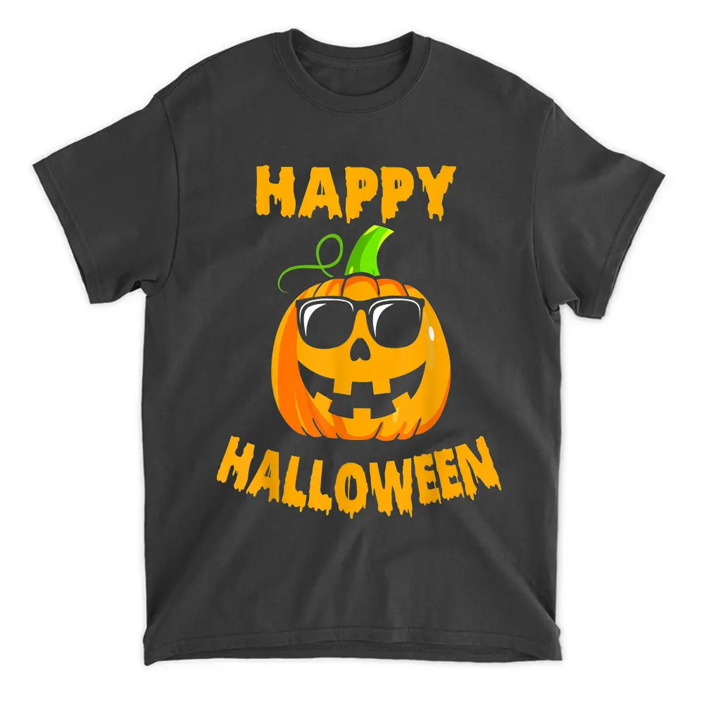 Trick Or Treat Halloween Shirt Pumpkin Happy Halloween Kids T-Shirt