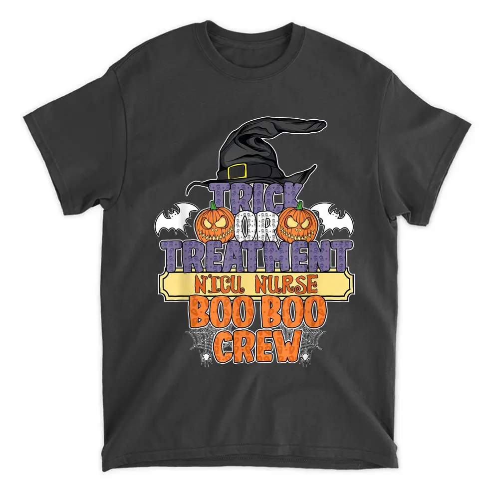 Trick Or Treatment Nicu Nurse Boo Boo Crew Halloween T-Shirt