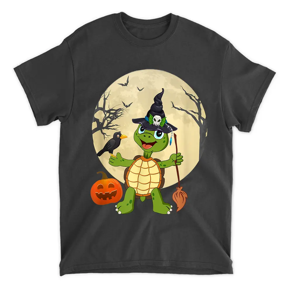 Turtle Halloween Costume Pumpkin Party Witches T-Shirt