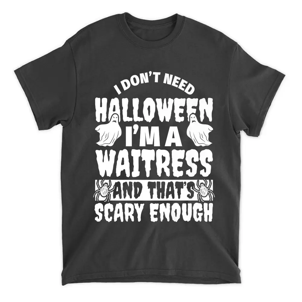 Waitress Halloween Funny T-Shirt