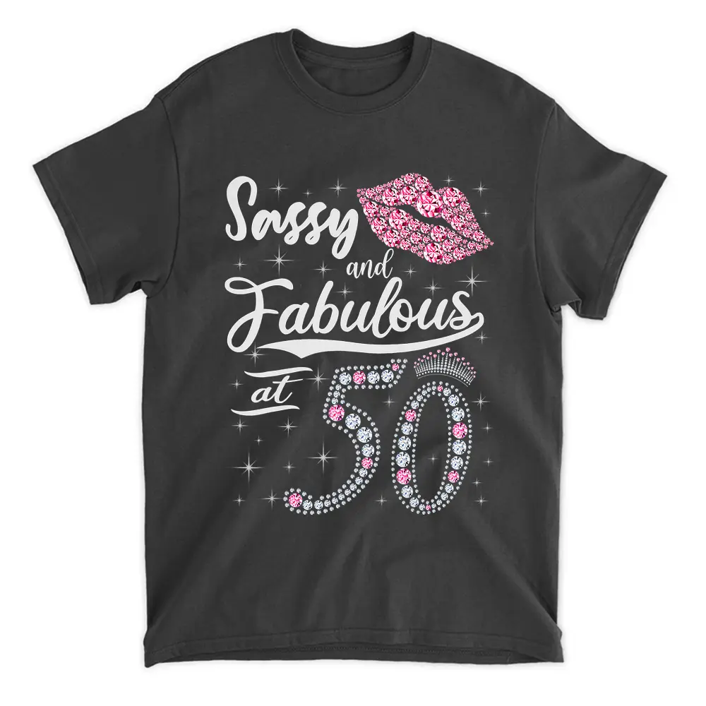 Womens 50 Years Old Gifts 50  Fabulous Since 1972 50th Birthday T-Shirt