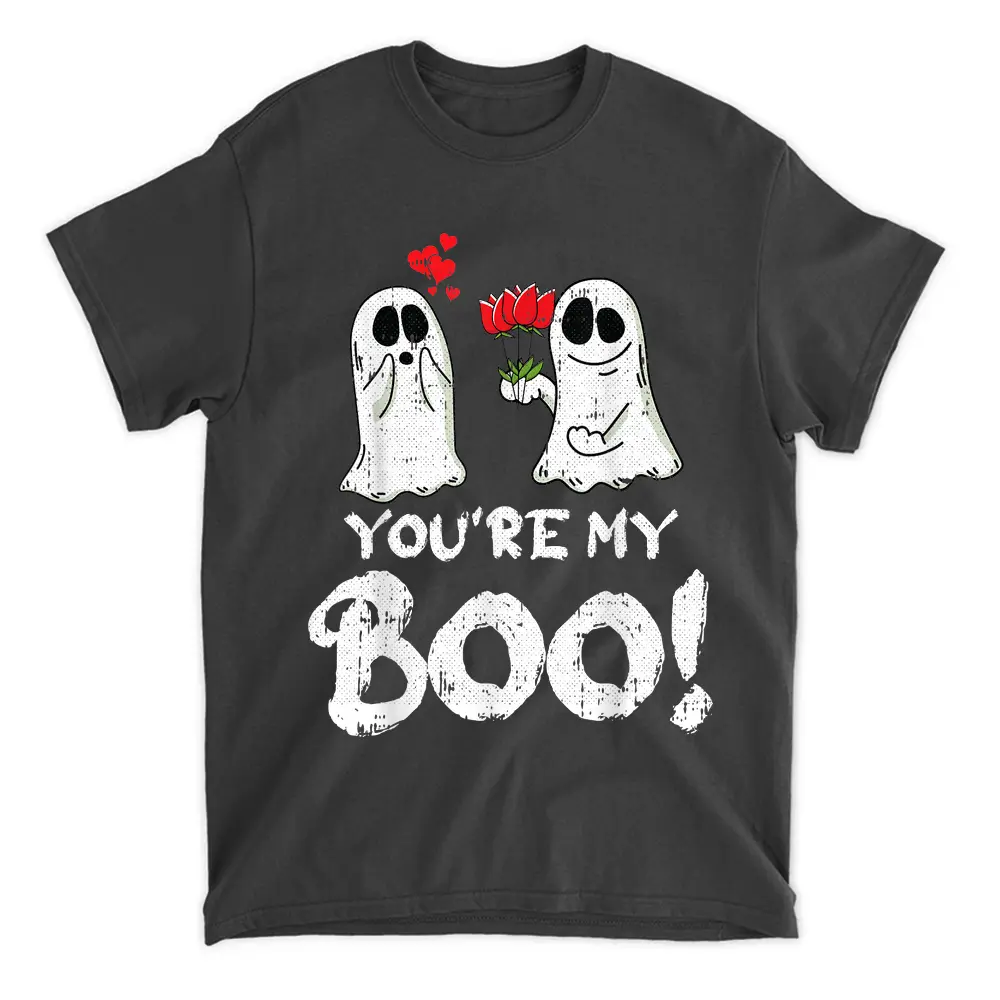 Youre My Boo Lazy Halloween Costume Funny Ghost Couple T-Shirt