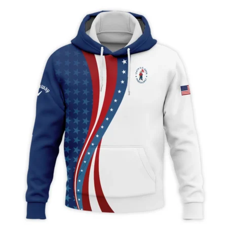 124th U.S. Open Pinehurst Blue Gradient Red White Star Callaway Hoodie Shirt Style Classic