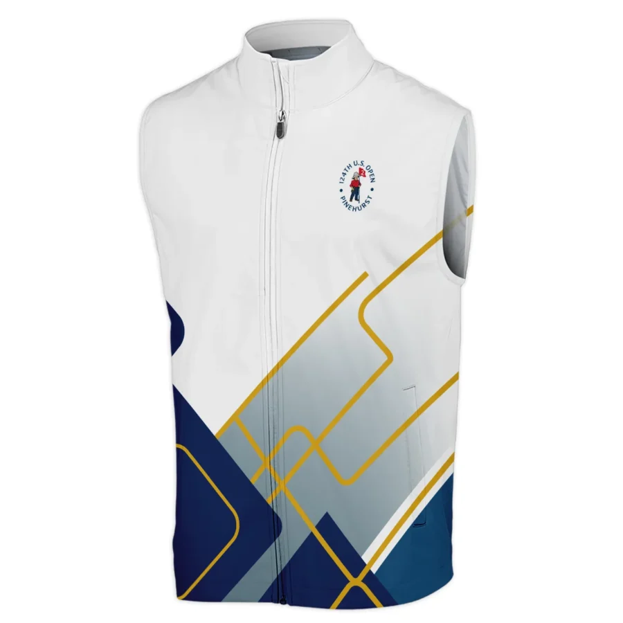 124th U.S. Open Pinehurst Blue Yellow Line White Ping Sleeveless Jacket Style Classic