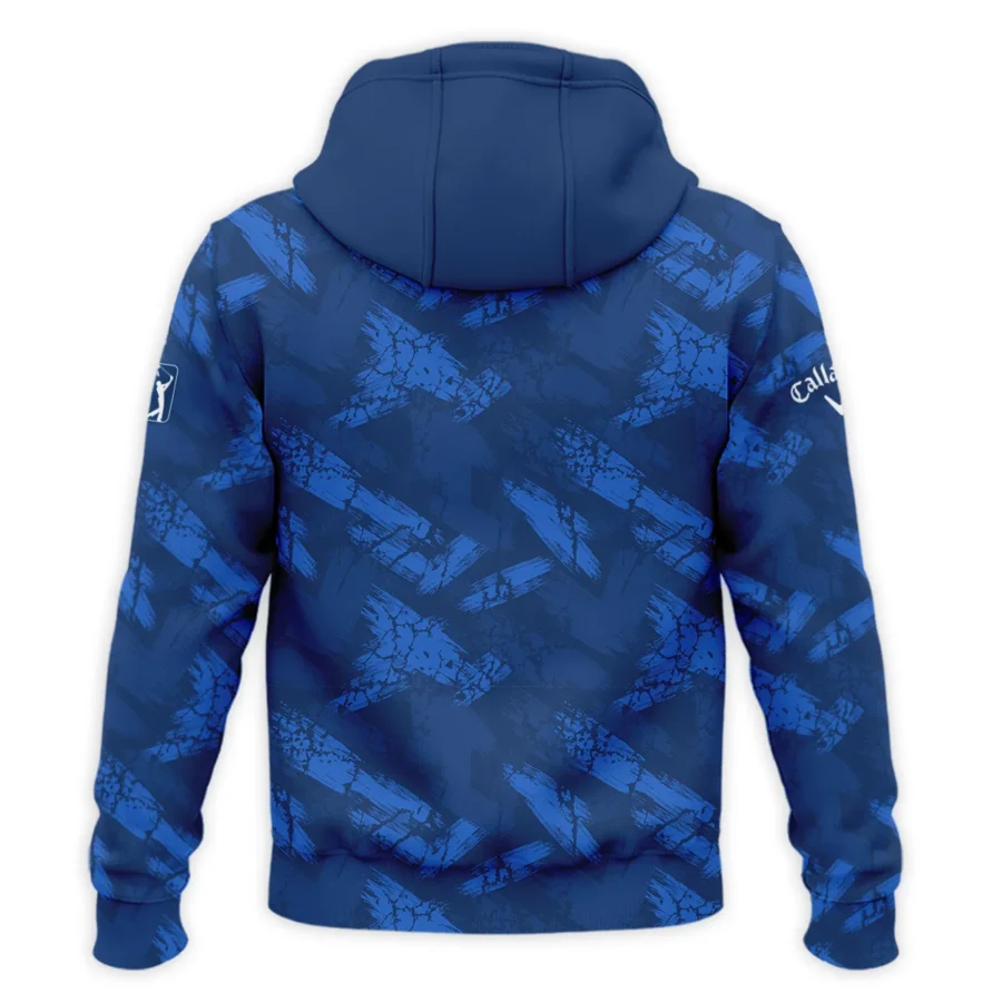 124th U.S. Open Pinehurst Callaway Dark Blue Brush Pattern Zipper Hoodie Shirt Style Classic