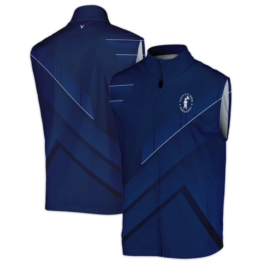 124th U.S. Open Pinehurst Dark Blue White Line Callaway Sleeveless Jacket Style Classic