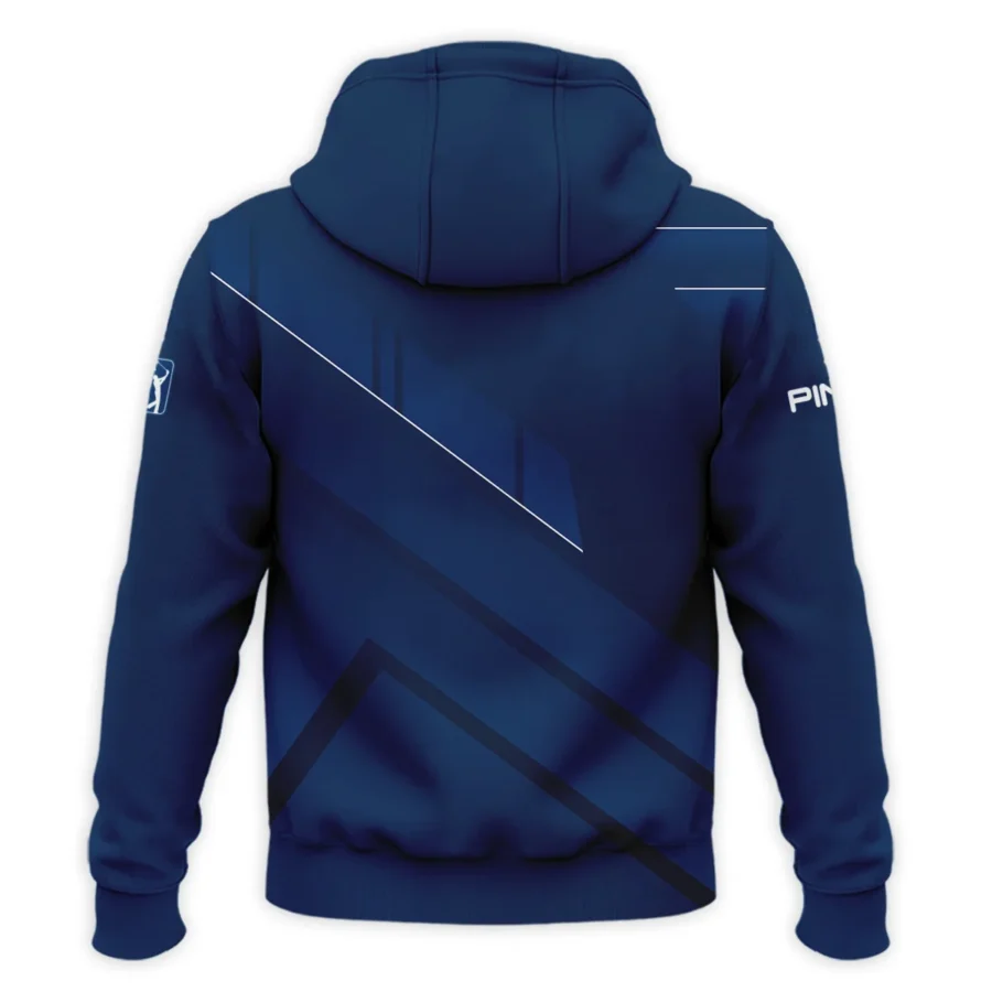 124th U.S. Open Pinehurst Dark Blue White Line Ping Zipper Hoodie Shirt Style Classic