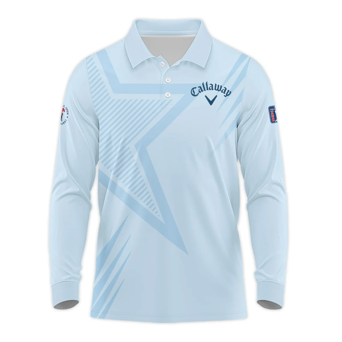 124th U.S. Open Pinehurst Golf Star Line Pattern Light Blue Callaway Hoodie Shirt Style Classic Hoodie Shirt