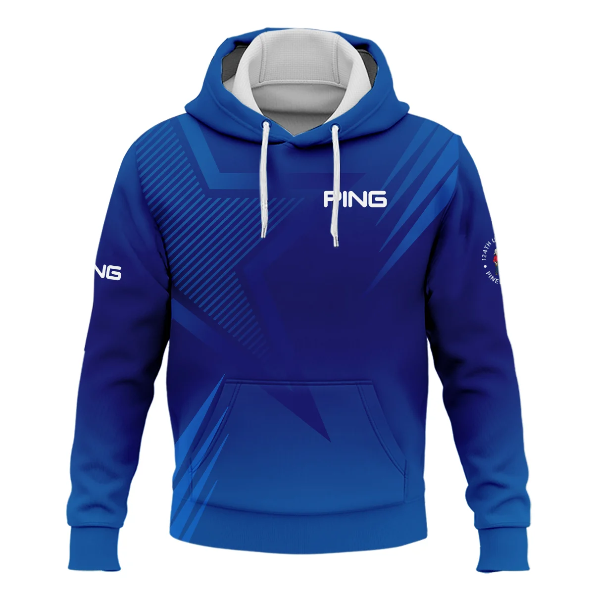 124th U.S. Open Pinehurst No.2 Ping Hoodie Shirt Dark Blue Gradient Star Pattern Hoodie Shirt