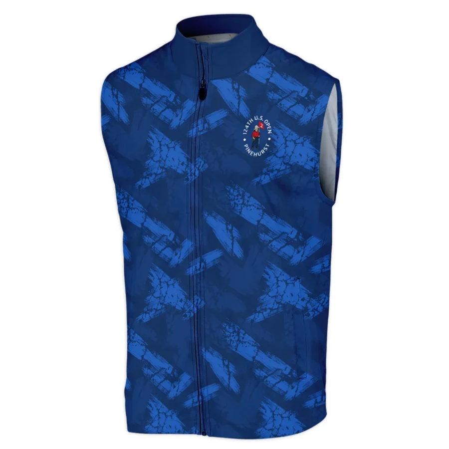 124th U.S. Open Pinehurst Ping Dark Blue Brush Pattern Sleeveless Jacket Style Classic