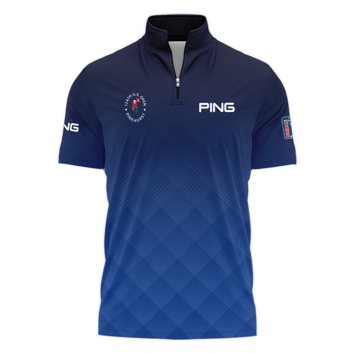 124th U.S. Open Pinehurst Ping Dark Blue Gradient Stripes Pattern Unisex T-Shirt Style Classic T-Shirt