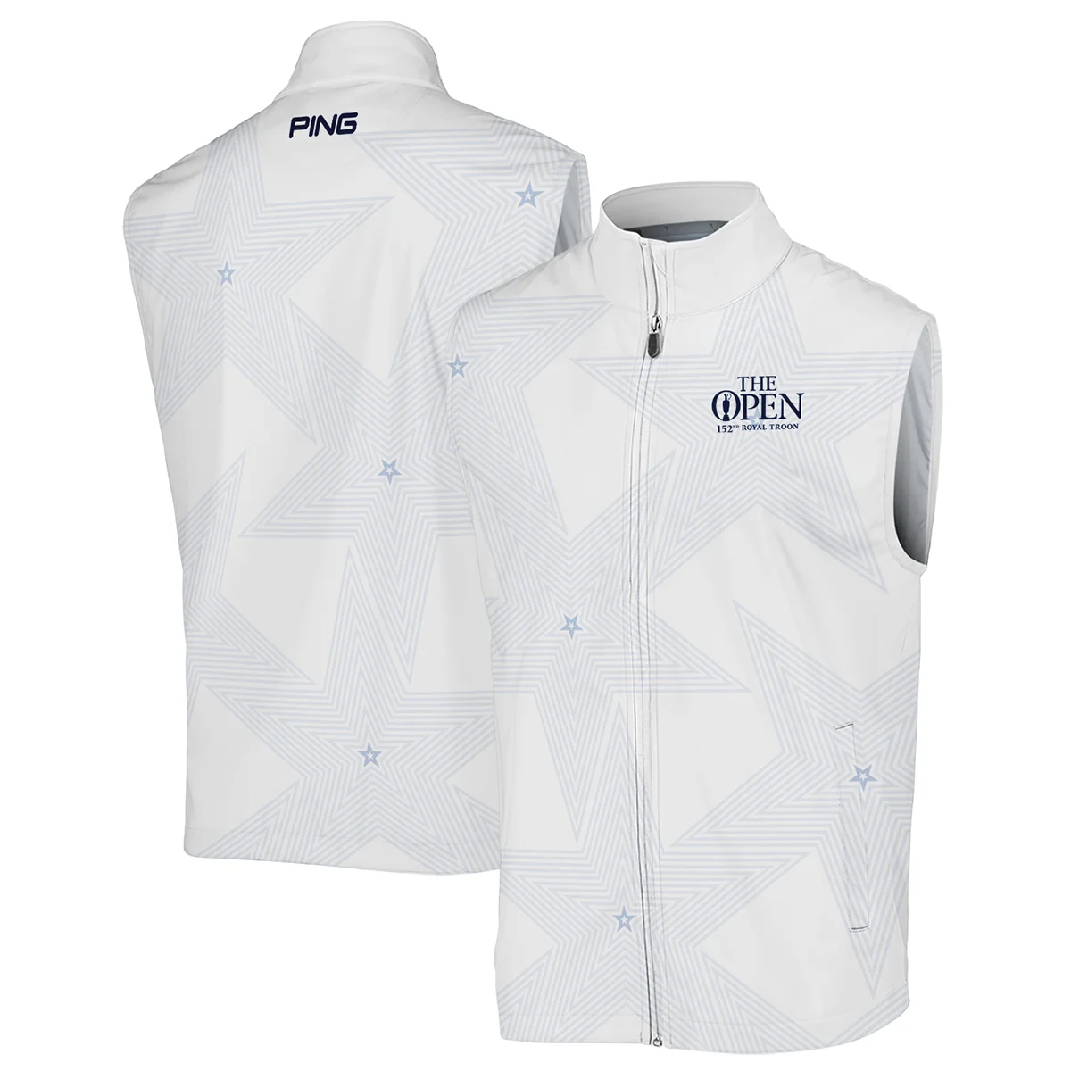 152nd The Open Championship Golf Ping Zipper Hoodie Shirt Stars White Navy Golf Sports All Over Print Zipper Hoodie Shirt