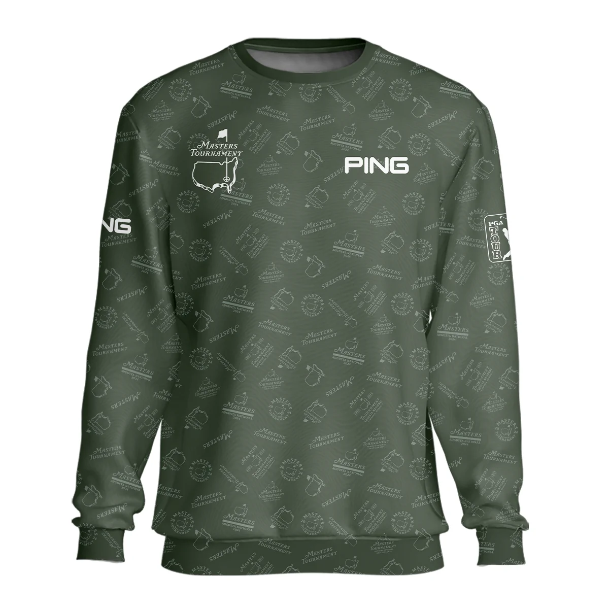2024 Golf Pattern Masters Tournament Ping Hoodie Shirt Dark Green Pattern All Over Print Hoodie Shirt