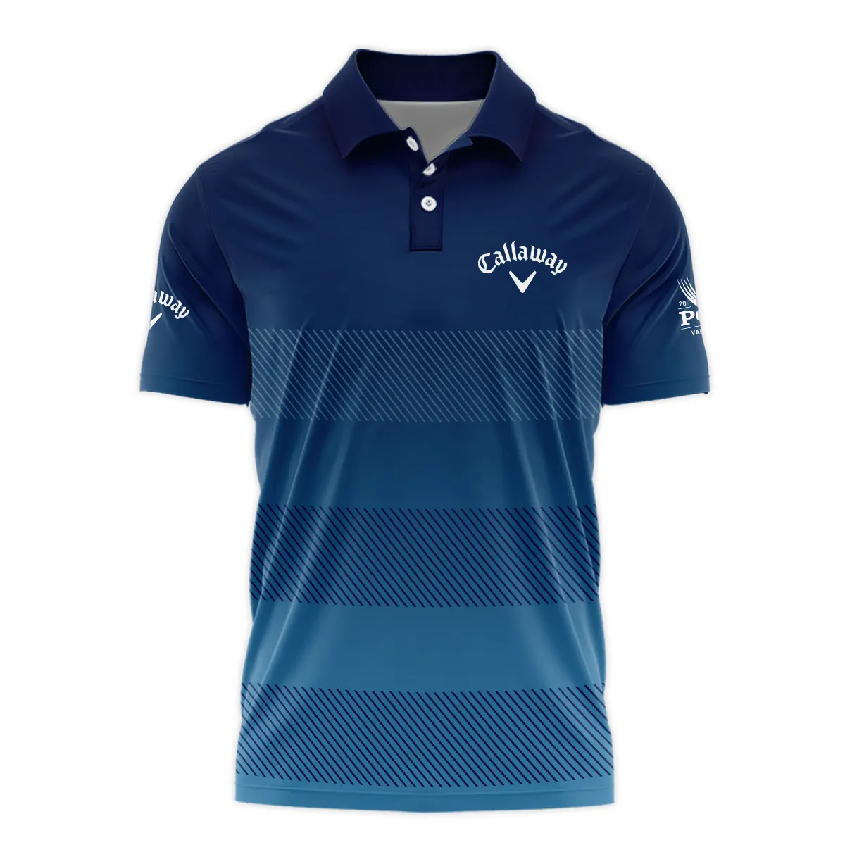 2024 PGA Championship Callaway Zipper Hoodie Shirt Dark Blue Gradient Pattern All Over Print Zipper Hoodie Shirt