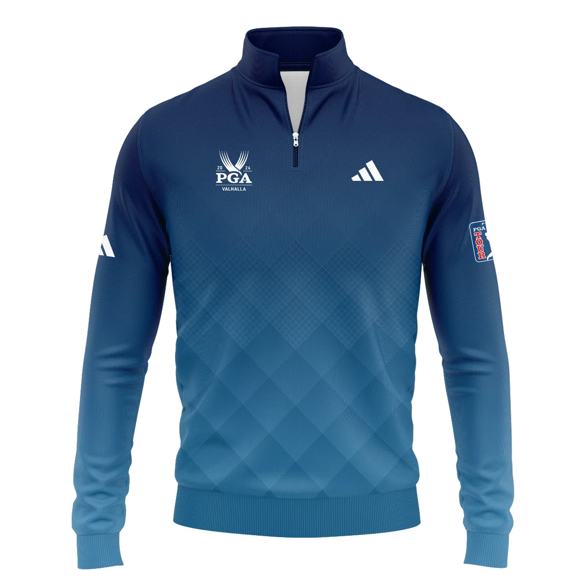 2024 PGA Championship Valhalla Adidas Blue Gradient Abstract Stripes  Hoodie Shirt Style Classic Hoodie Shirt