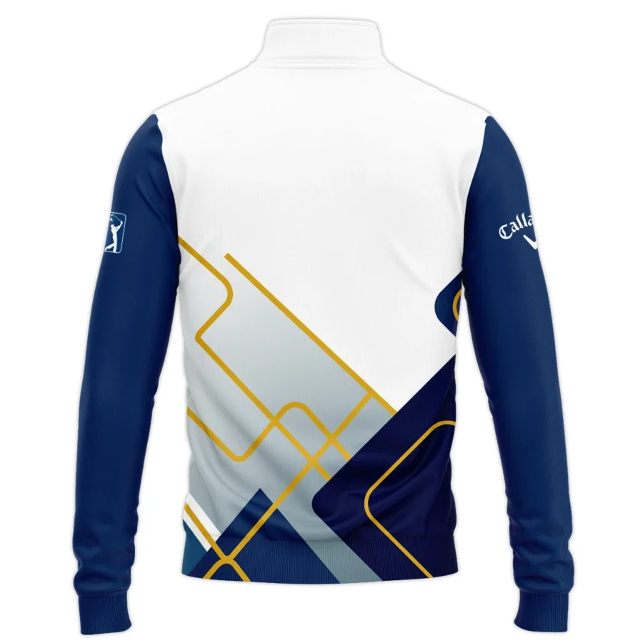 2024 PGA Championship Valhalla Blue White Yellow Line Callaway Quarter-Zip Jacket Style Classic