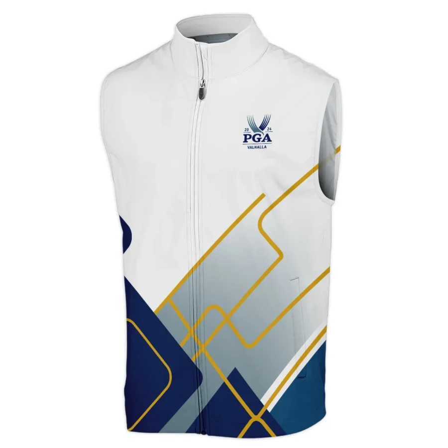 2024 PGA Championship Valhalla Blue White Yellow Line Callaway Sleeveless Jacket Style Classic