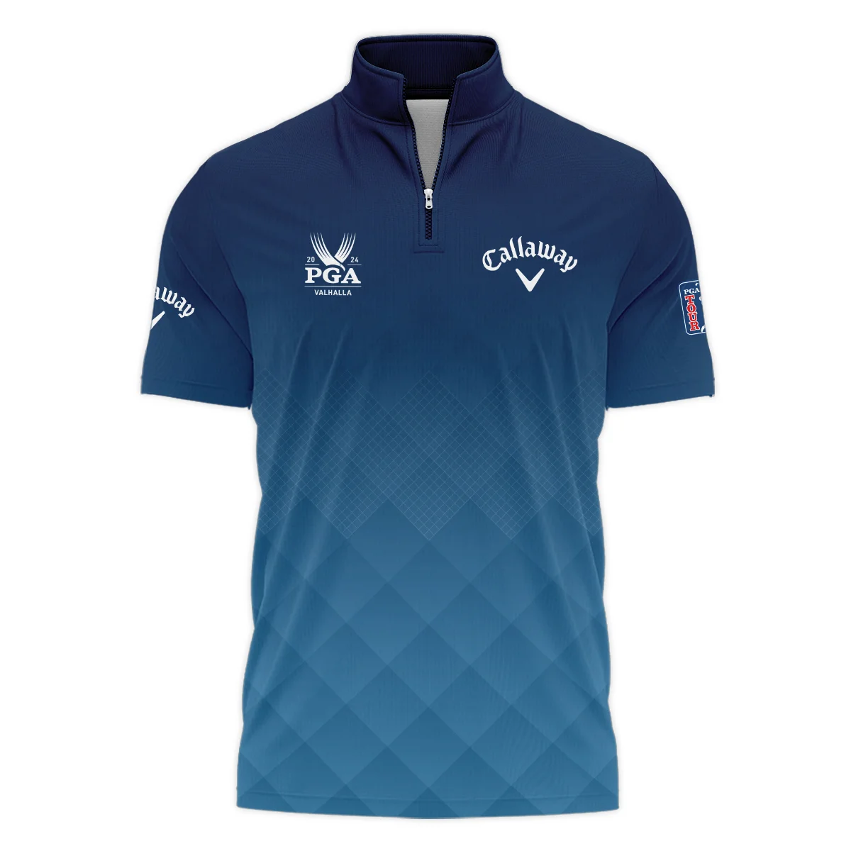2024 PGA Championship Valhalla Callaway Blue Gradient Abstract Stripes  Hawaiian Shirt Style Classic Oversized Hawaiian Shirt