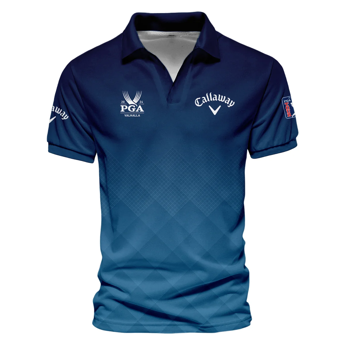 2024 PGA Championship Valhalla Callaway Blue Gradient Abstract Stripes  Sleeveless Jacket Style Classic Sleeveless Jacket