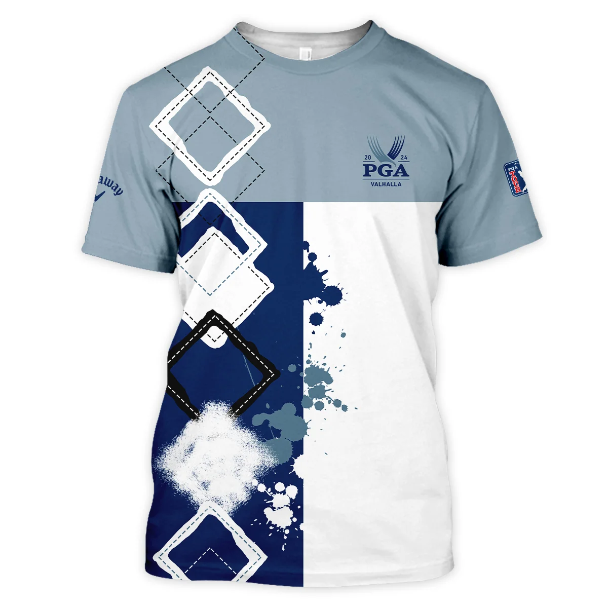 2024 PGA Championship Valhalla Callaway Blue White Brush Line Unisex T-Shirt Style Classic T-Shirt