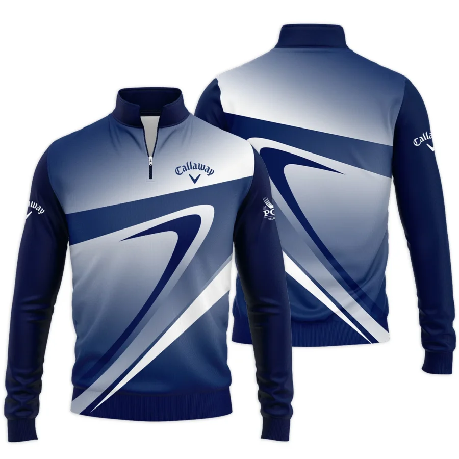 2024 PGA Championship Valhalla Dark Blue White Pattern Callaway Quarter-Zip Jacket Style Classic