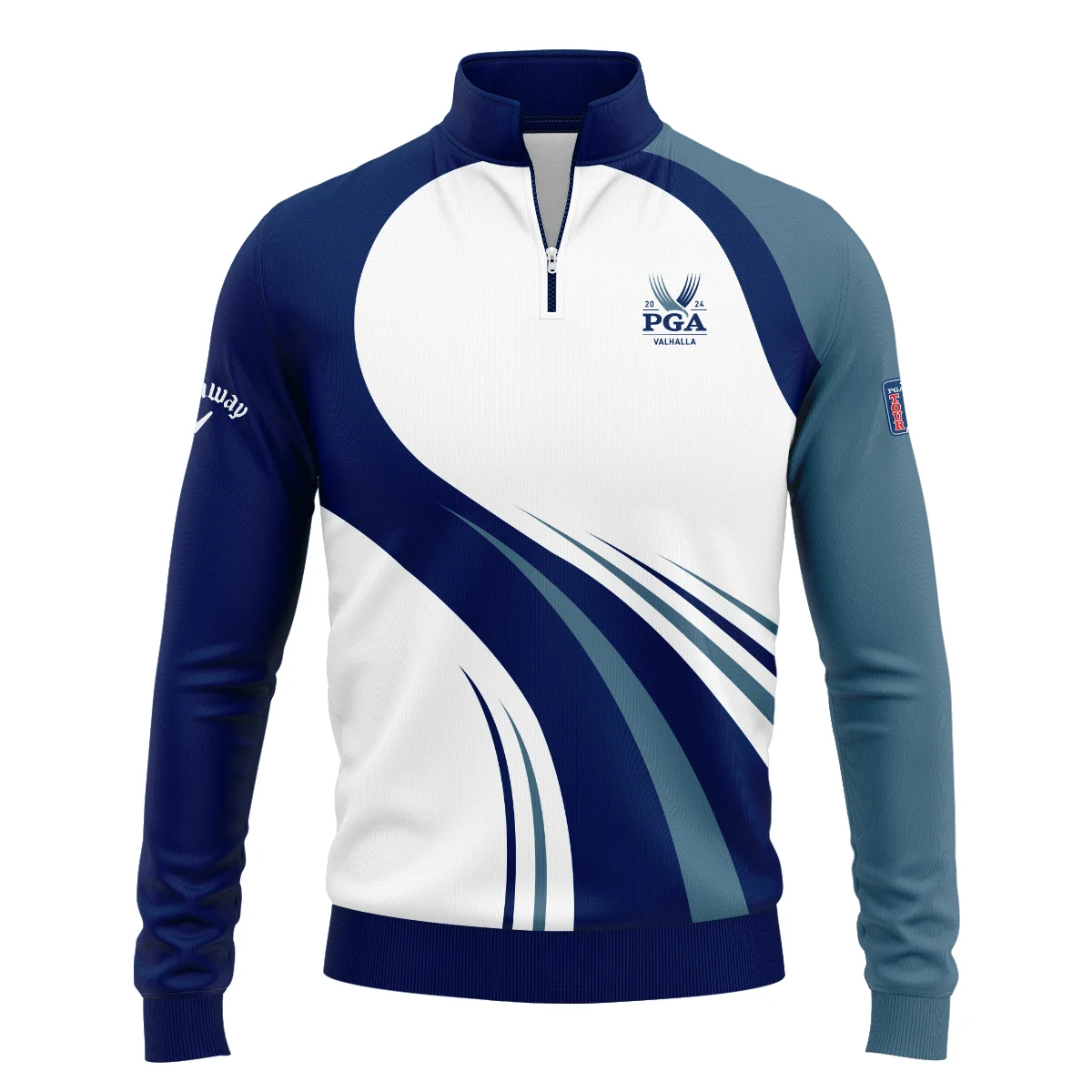 2024 PGA Championship Valhalla Golf Blue Wave Pattern Callaway Unisex T-Shirt Style Classic T-Shirt