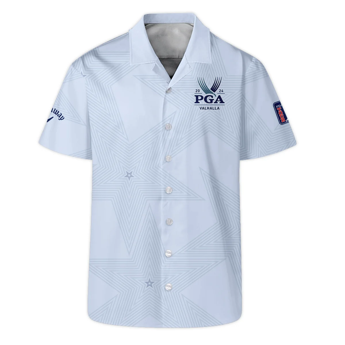 2024 PGA Championship Valhalla Golf Callaway Hawaiian Shirt Stars Lavender Mist Golf Sports All Over Print Oversized Hawaiian Shirt