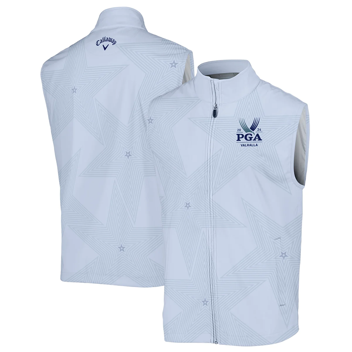 2024 PGA Championship Valhalla Golf Callaway Sleeveless Jacket Stars Lavender Mist Golf Sports All Over Print Sleeveless Jacket
