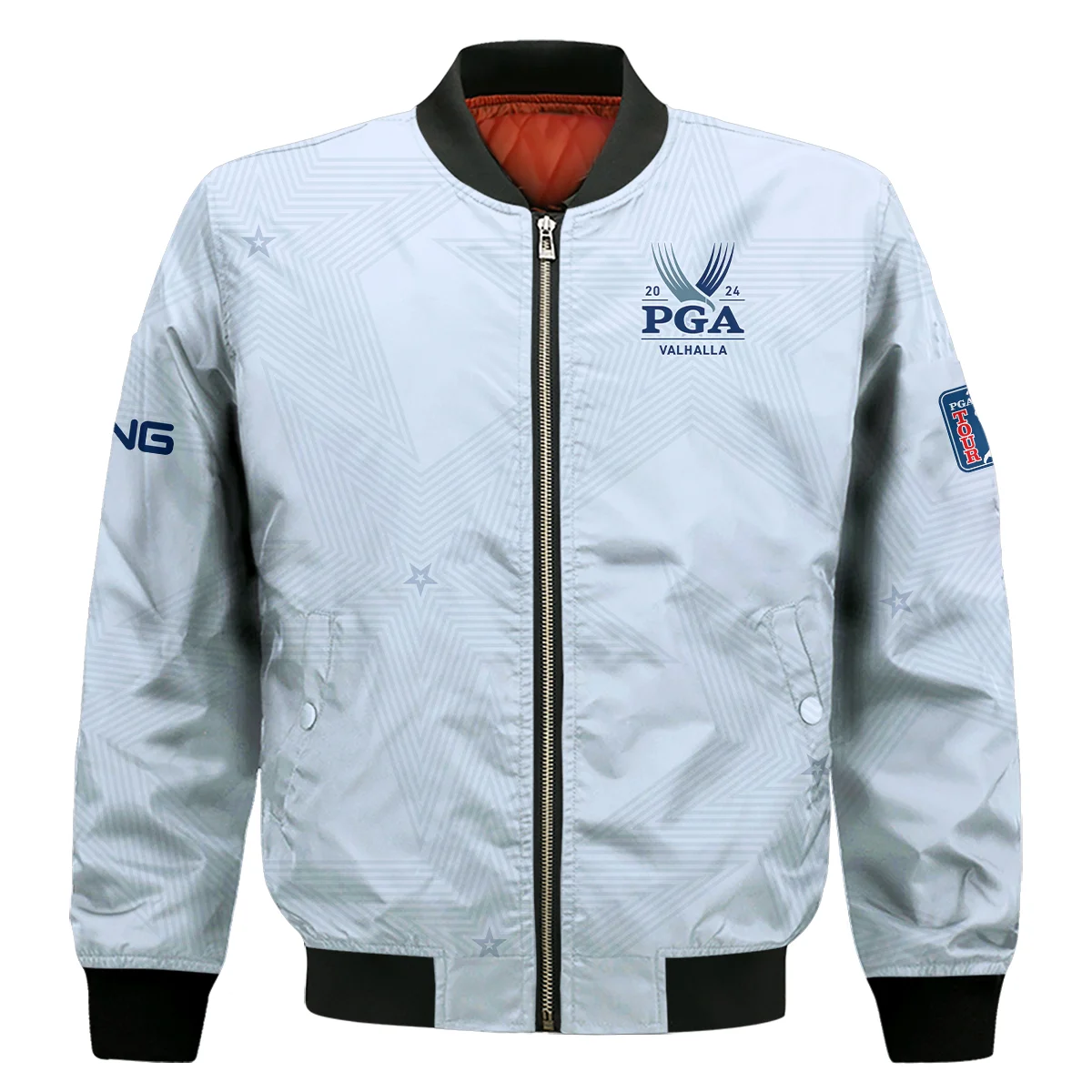 2024 PGA Championship Valhalla Golf Ping Bomber Jacket Stars Lavender Mist Golf Sports All Over Print Bomber Jacket