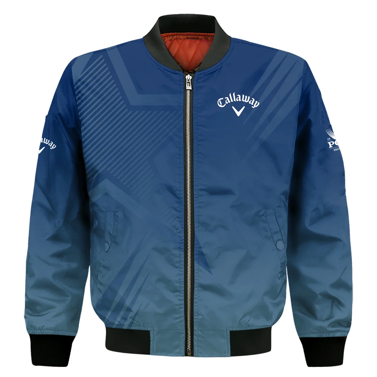 2024 PGA Championship Valhalla Golf Sport Callaway Bomber Jacket Star Blue Gradient Straight Pattern Bomber Jacket