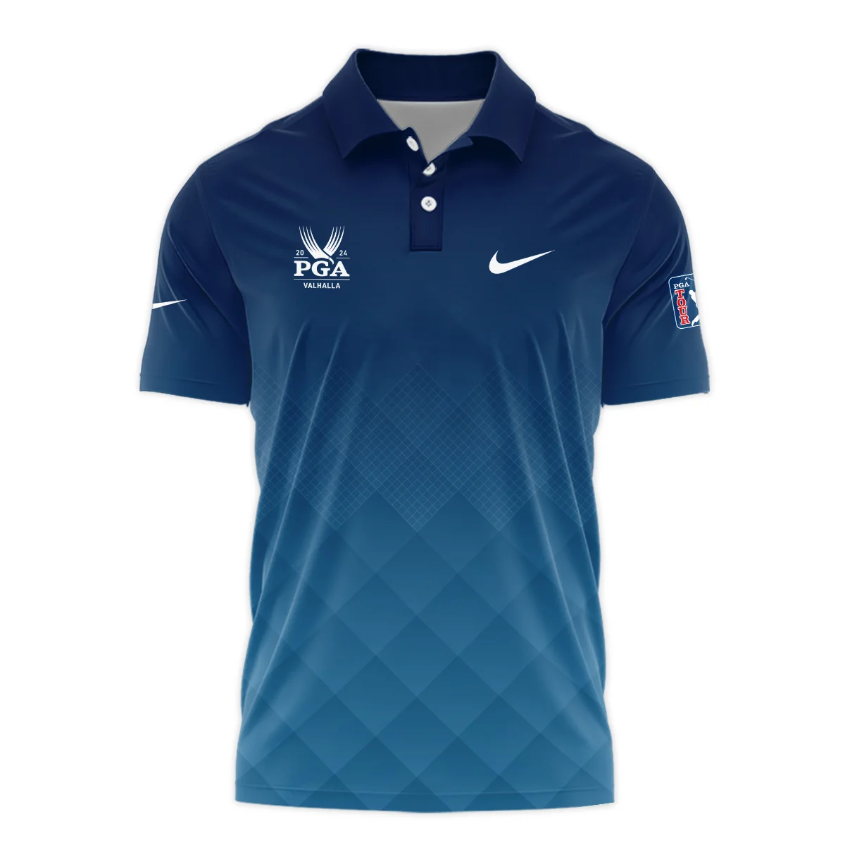 2024 PGA Championship Valhalla Nike Blue Gradient Abstract Stripes  Hoodie Shirt Style Classic Hoodie Shirt