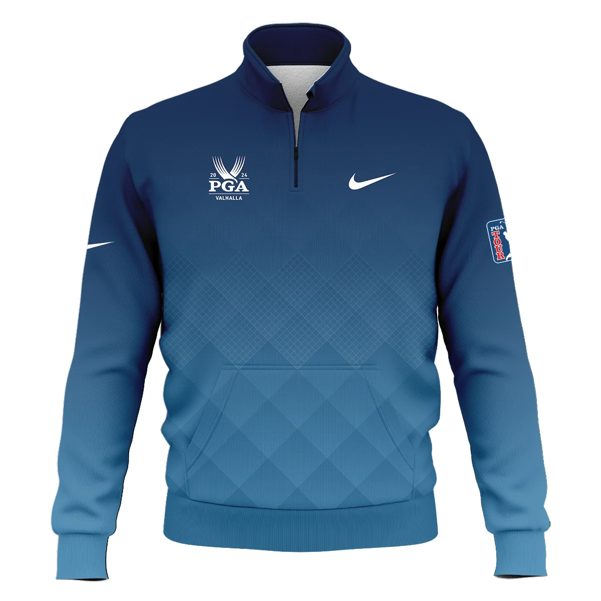 2024 PGA Championship Valhalla Nike Blue Gradient Abstract Stripes  Hoodie Shirt Style Classic Hoodie Shirt