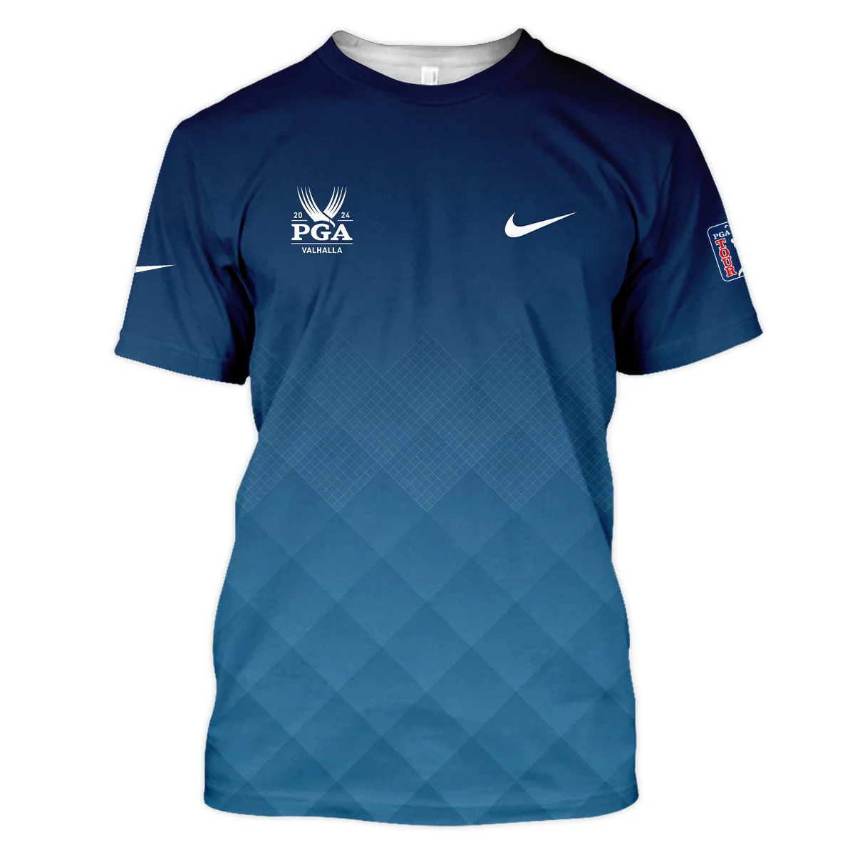 2024 PGA Championship Valhalla Nike Blue Gradient Abstract Stripes  Unisex T-Shirt Style Classic T-Shirt