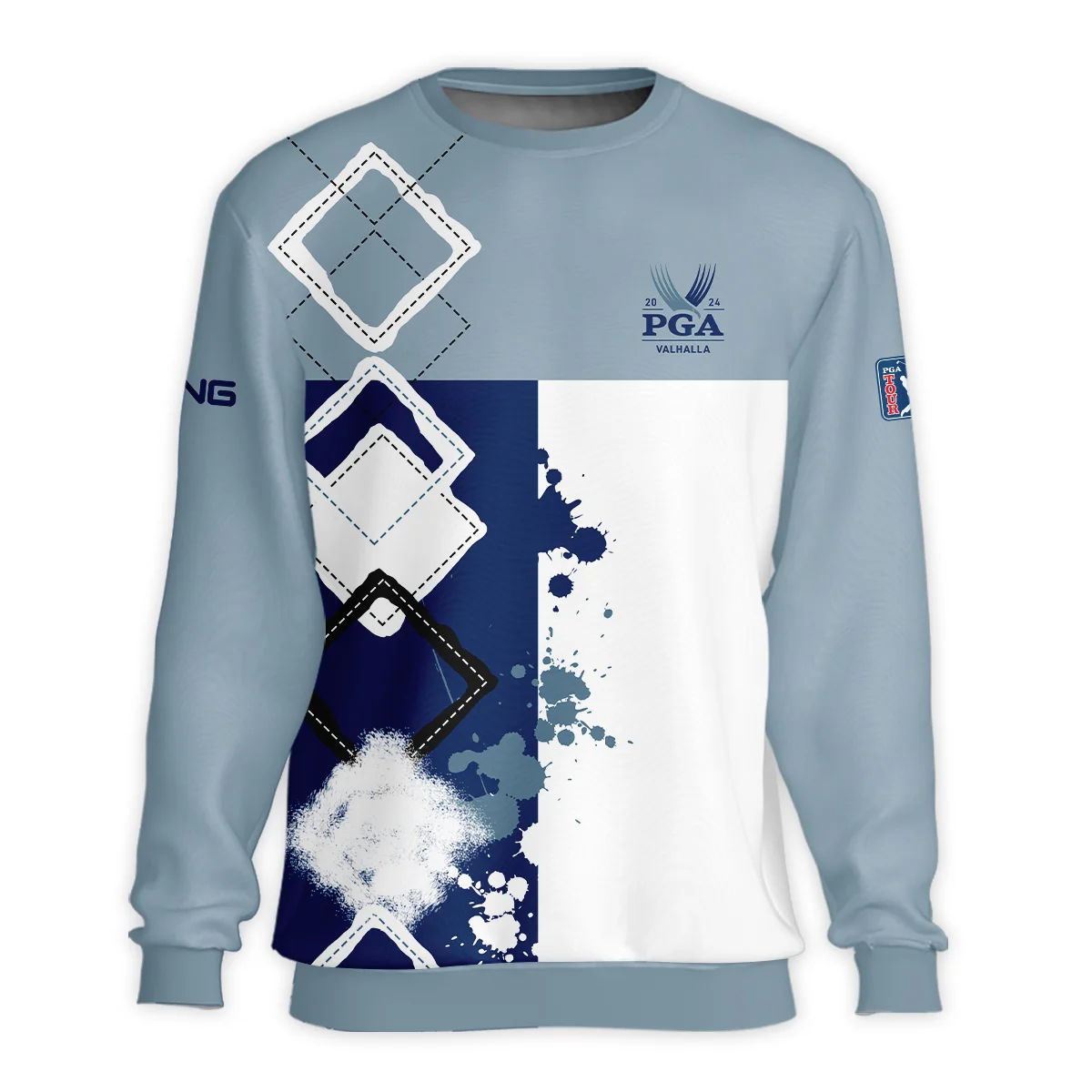 2024 PGA Championship Valhalla Ping Blue White Brush Line Unisex Sweatshirt Style Classic Sweatshirt