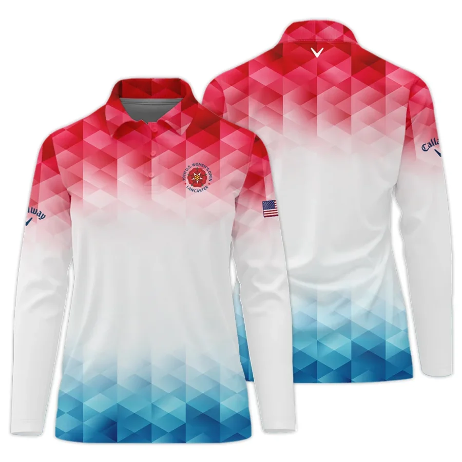 79th U.S. Women’s Open Lancaster Callaway Blue Red Abstract Long Polo Shirt