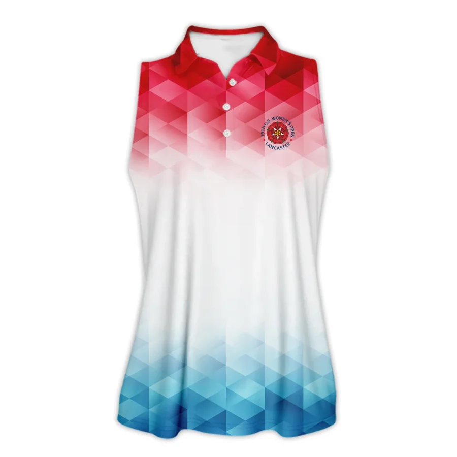 79th U.S. Women’s Open Lancaster Callaway Blue Red Abstract Sleeveless Polo Shirt