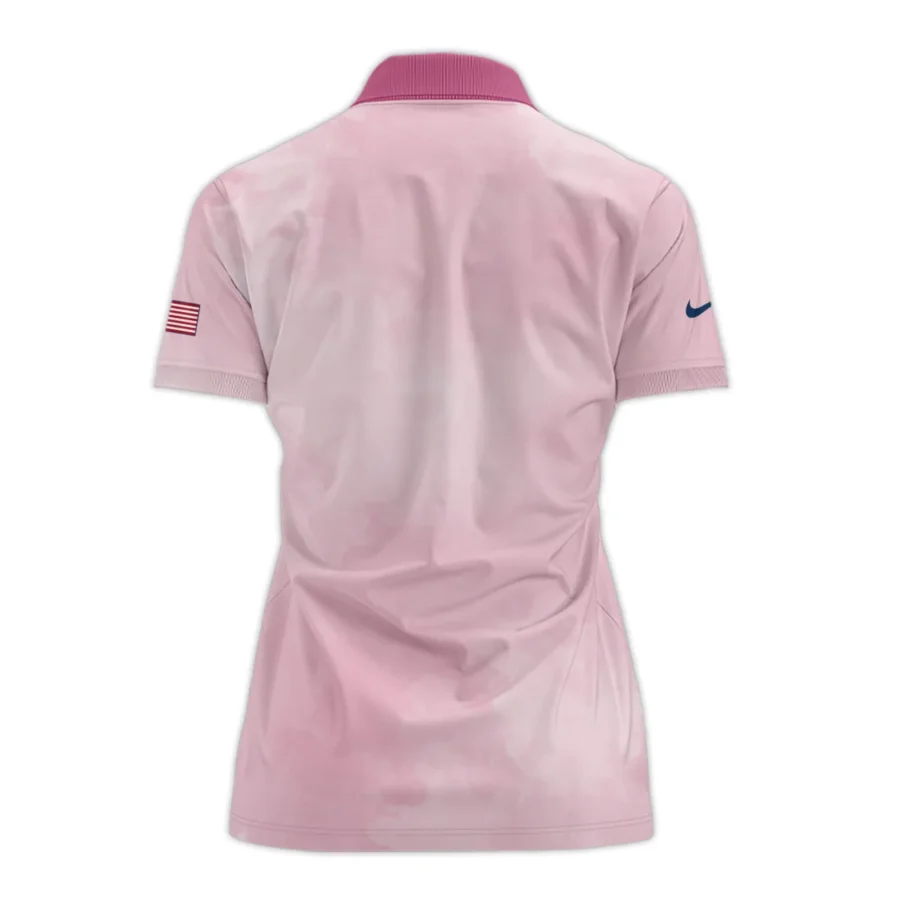 79th U.S. Women’s Open Lancaster Nike Argyle Plaid Pink Blue Pattern Short Polo Shirt