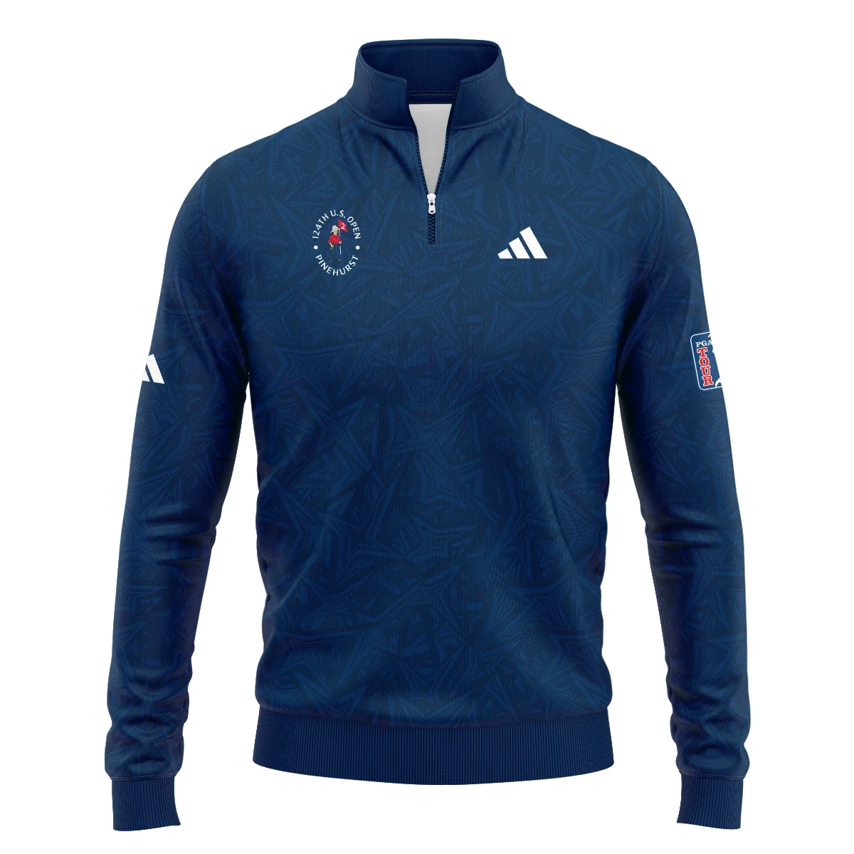 Adidas 124th U.S. Open Pinehurst Stars Gradient Pattern Dark Blue Hoodie Shirt Style Classic Hoodie Shirt