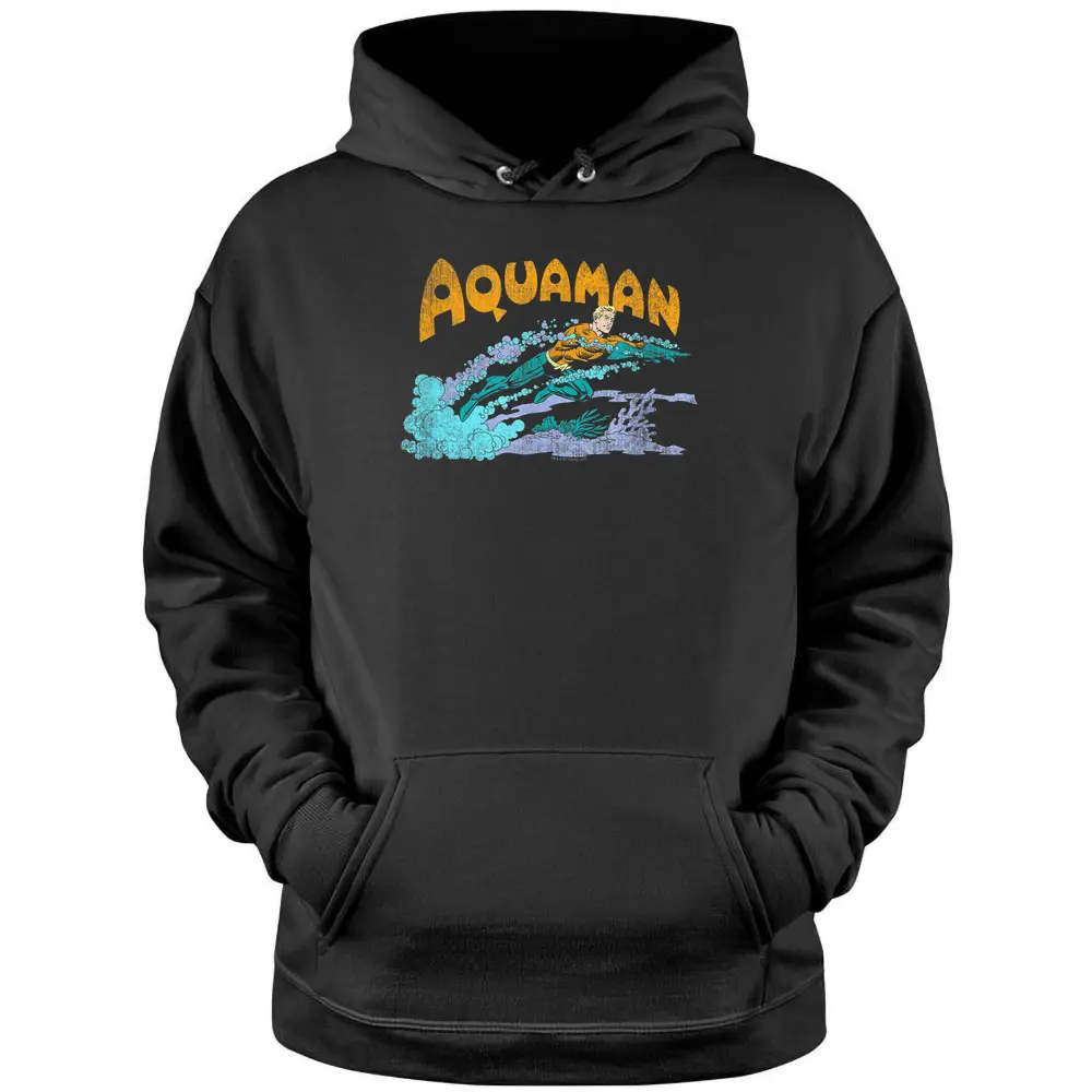 Aquaman Aqua Swim Pullover Hoodie