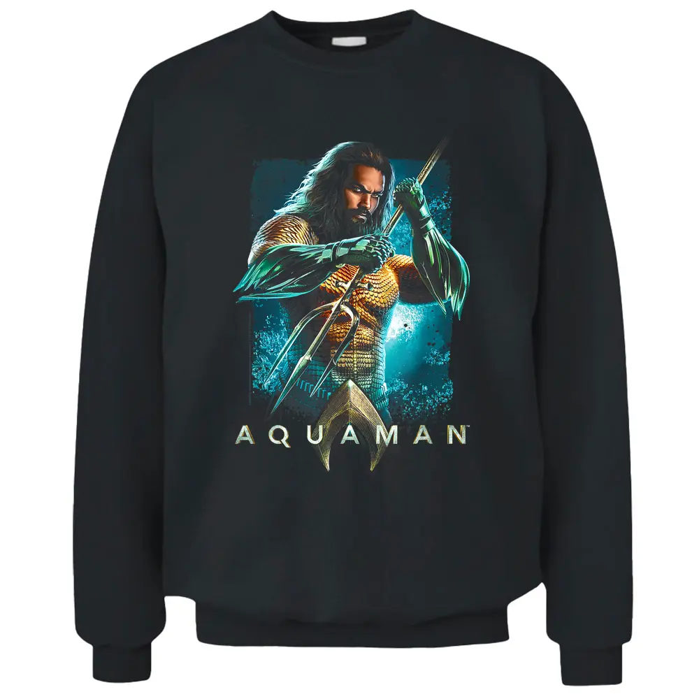 Aquaman Movie Trident Pullover Sweatshirt