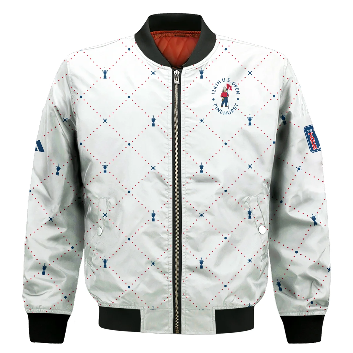 Argyle Pattern With Cup 124th U.S. Open Pinehurst Adidas Sleeveless Jacket Style Classic Sleeveless Jacket