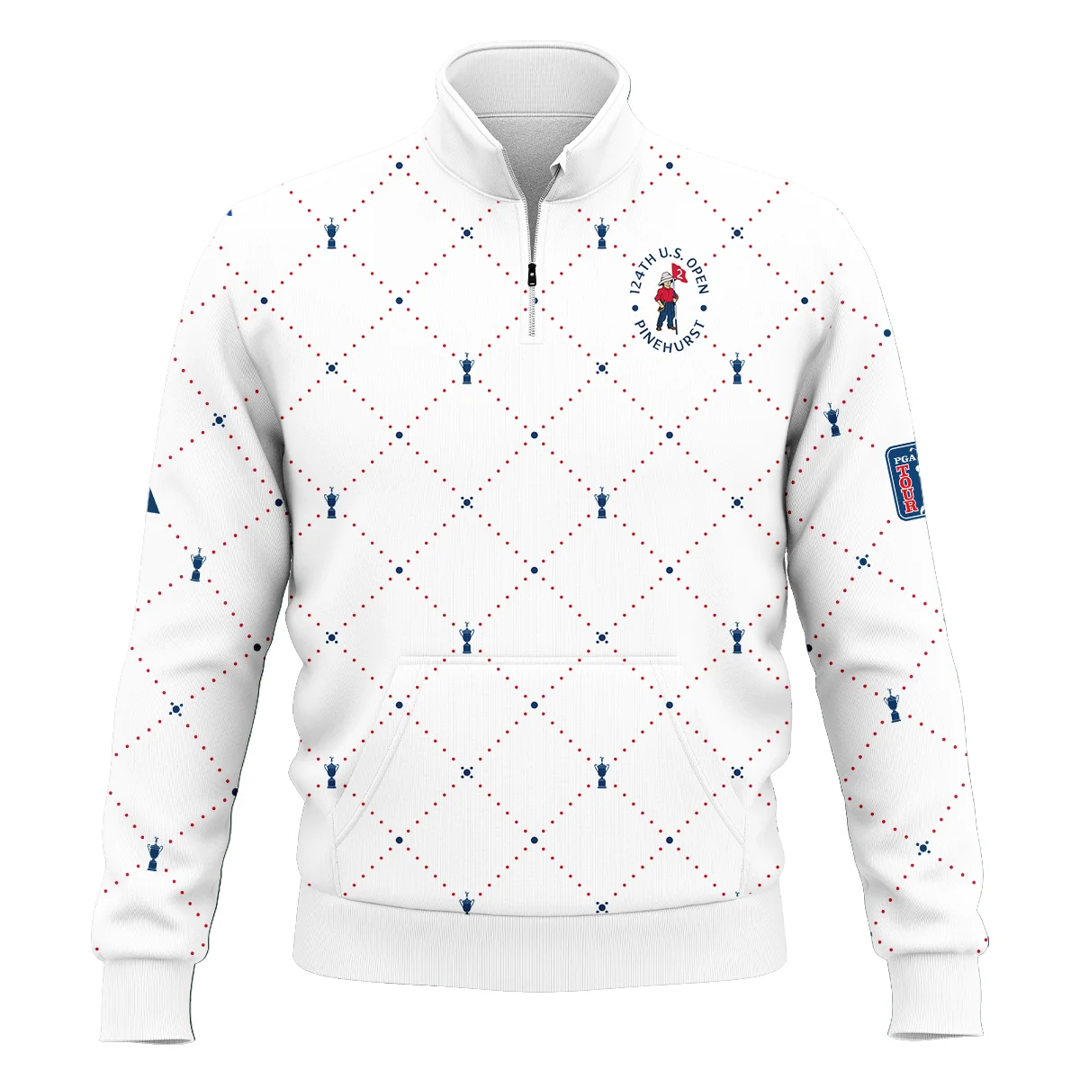 Argyle Pattern With Cup 124th U.S. Open Pinehurst Adidas Unisex Sweatshirt Style Classic Sweatshirt