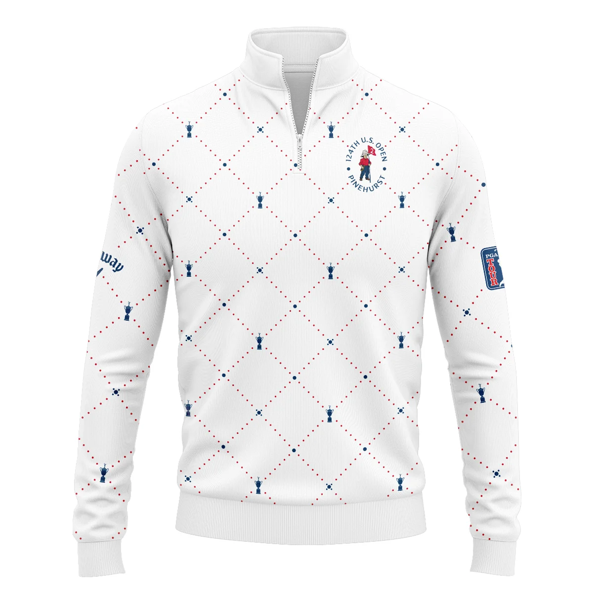 Argyle Pattern With Cup 124th U.S. Open Pinehurst Callaway Unisex Sweatshirt Style Classic Sweatshirt