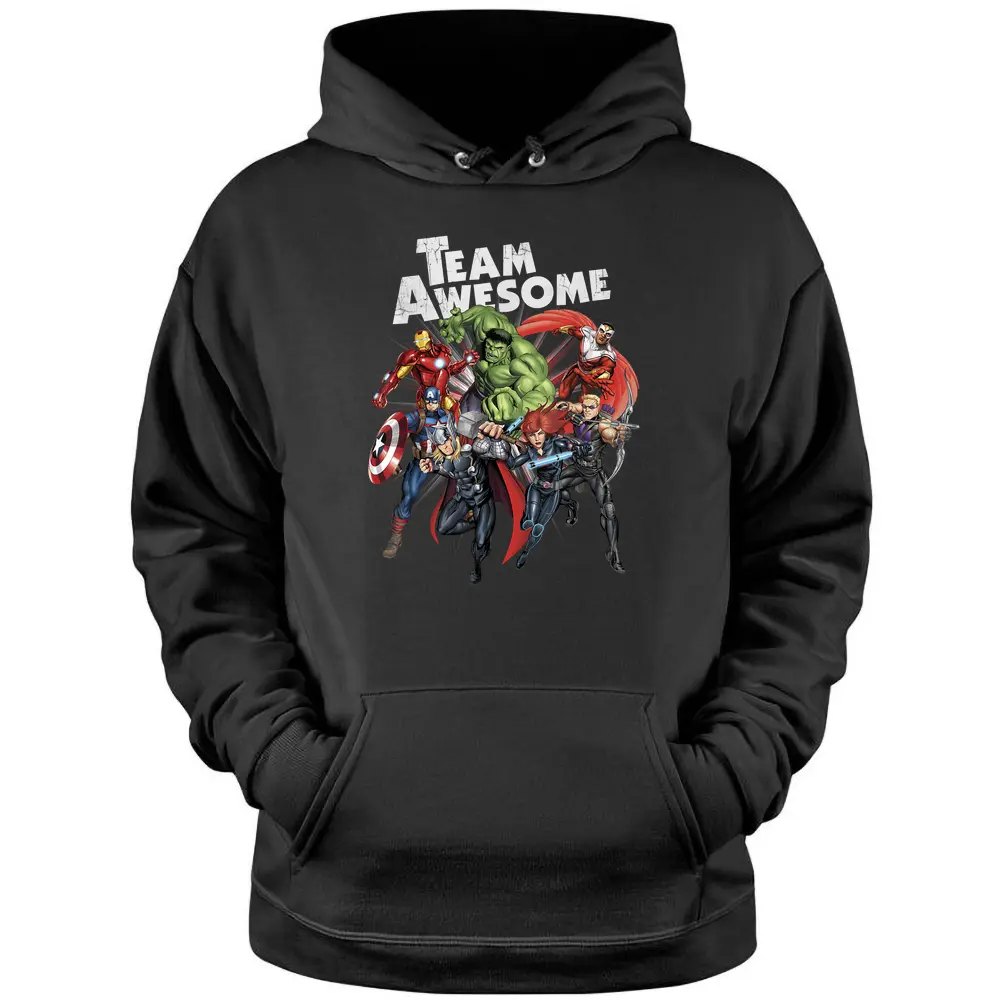 Avengers Assemble Team Awesome Group Huddle Pullover Hoodie