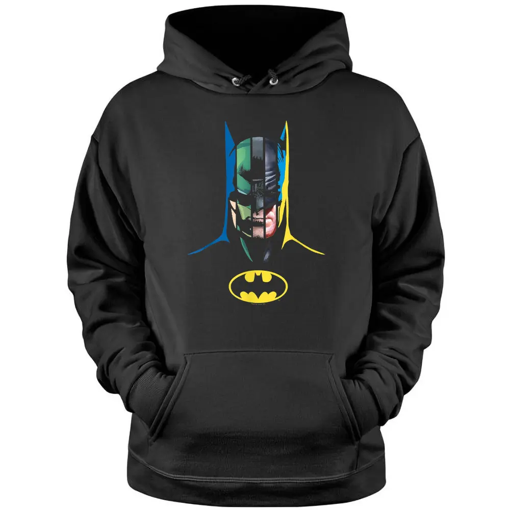 Batman 80 Years Many Faces Pullover Hoodie