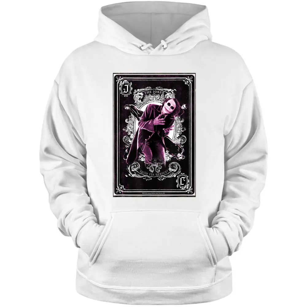 Batman Dark Knight Joker Quid Ita Serius Pullover Hoodie